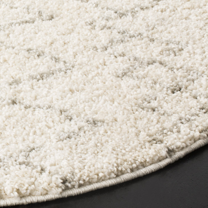 Matterson Berber Shag Performance Geometric Rug, Round 6'7"