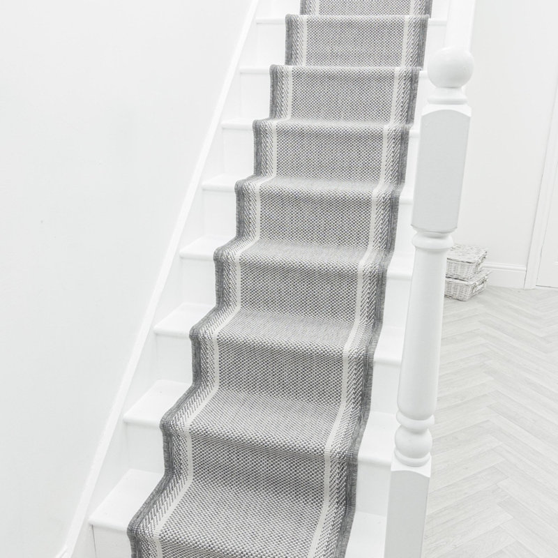 Stair Runner Chequered Flatweave Area Rug, Runner 60 x 480 cm