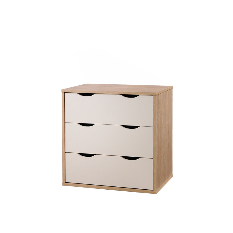 Saguaro 60cm W 3 - Drawer Chest of Drawers, Oak/White