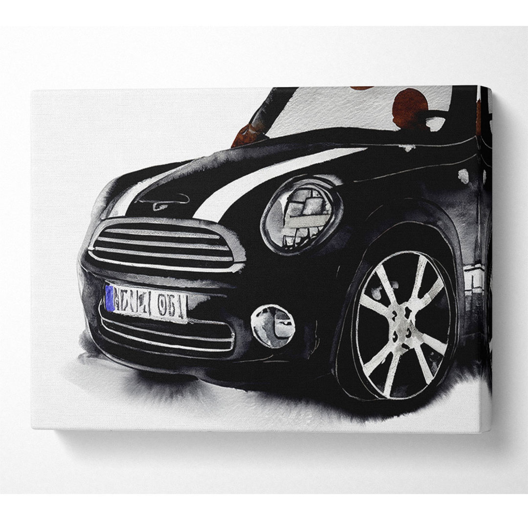 Mini Coop Front Grill - Kunstdrucke auf Leinwand