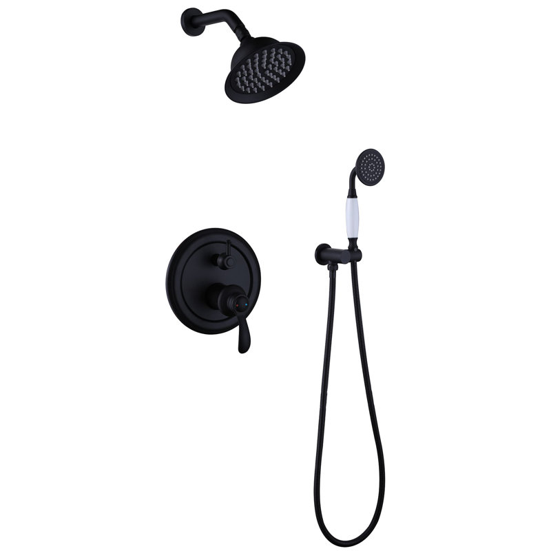 All-In-One Kit with Rough in-Valve, Matte Black