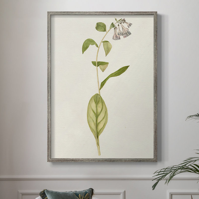 Mauve Garden Flowers IV, reproduction encadrée - bois massif, H 15 po x l 12 po