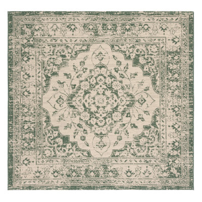 Flynt Hand Tufted Oriental Indoor/Outdoor Area Rug
