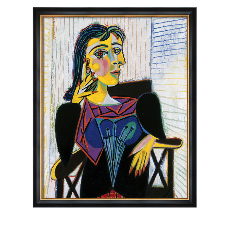 Portrait de Dora Maar par Pablo Picasso, estampes numériques sur toile de coton sans acide, H 30 po x l 24 po x P 0,75 po