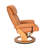 Beaucet 31.5" Wide Genuine Leather Swivel Recliner with Ottoman-1727185537