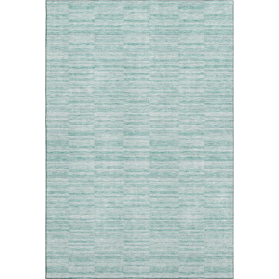 Premium Machine Washable Prisco Turquoise Rug