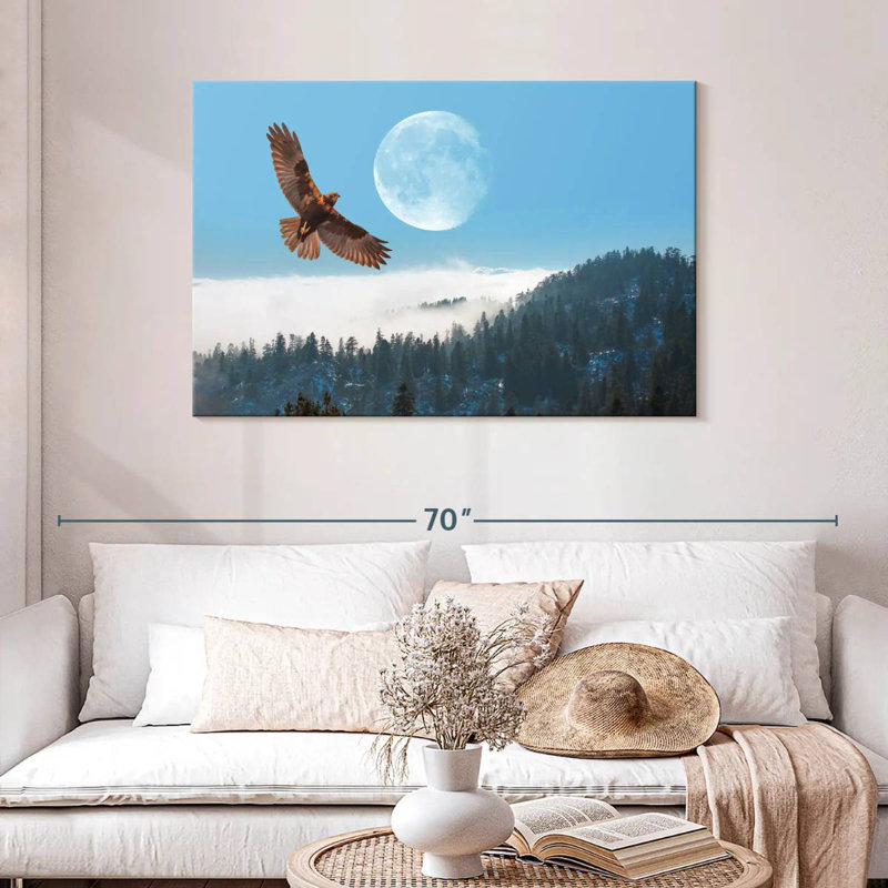 Brampt Eagle Over Fogy Mountains, 30" H x 45" W