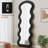 Flannel Full Length Wave Floor Mirror  For Bedroom Living Room Hanging Or Against The Wall-108741945