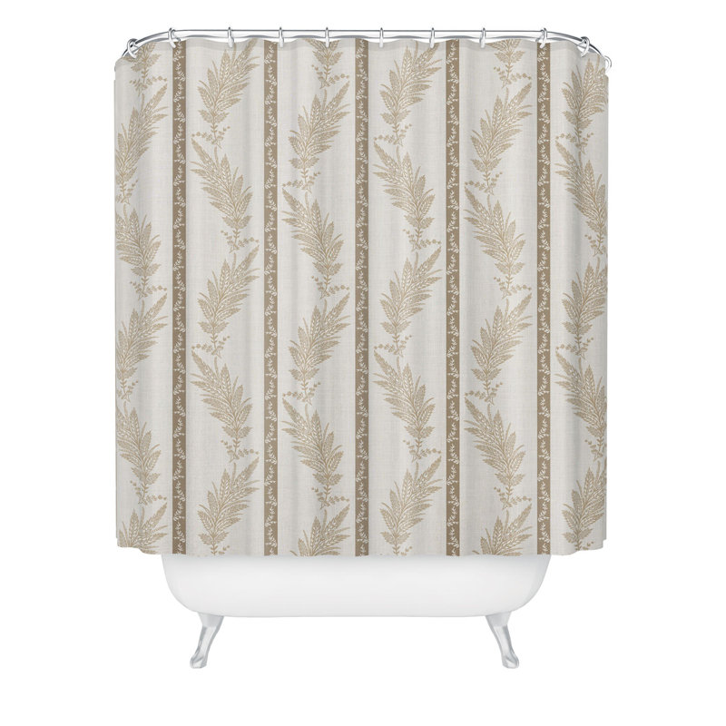 Rideau de douche Little Arrow Design Co, Rayures beiges