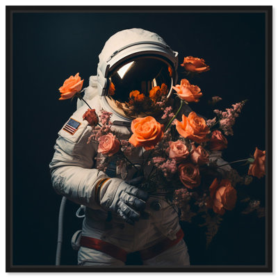 Astronaut In Autumn Canvas Quirky Astronaut Art Prints by Art Remedy