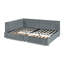 Cadre de lit double capitonné avec rangement pleine grandeur, cadre de canapé-lit avec dossier et accoudoirs confortables, lit double pour chambre à coucher, salon, velours,-75966088