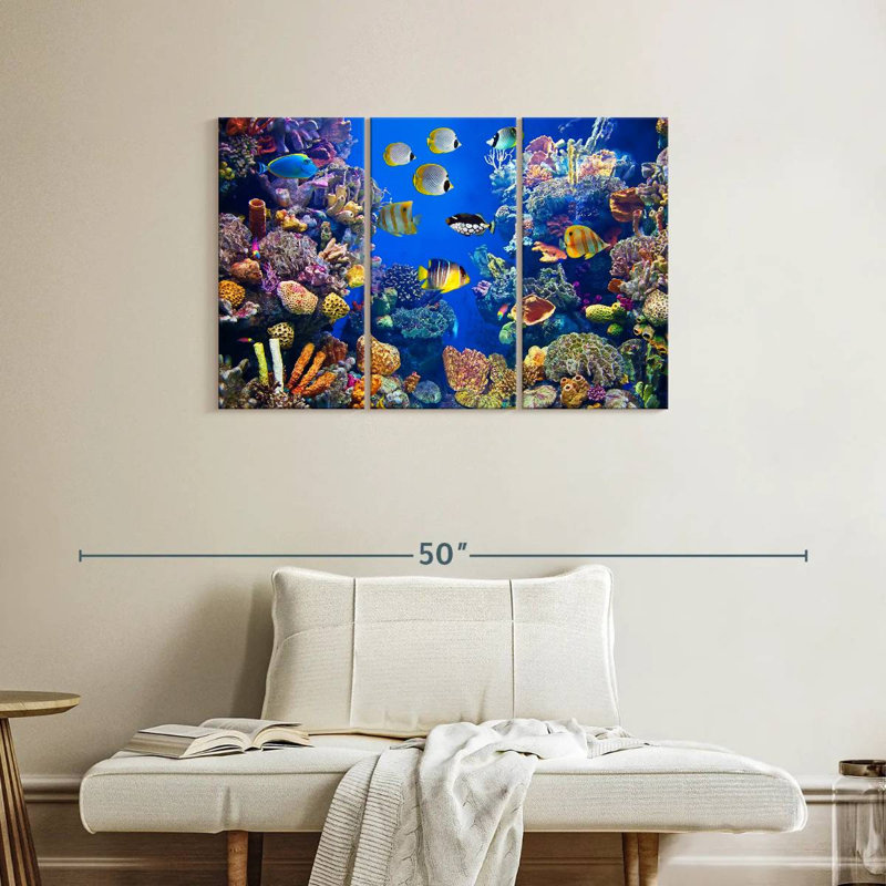 Aletra Teeming Underwater Life, 24" H x 38" W