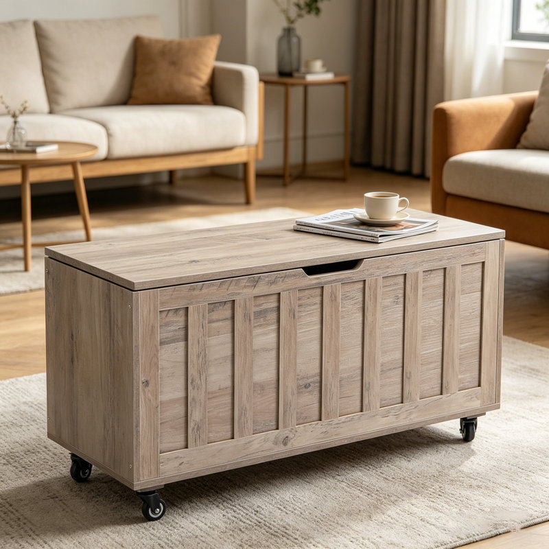  Banc de rangement pour chambre à coucher, salon, Grey