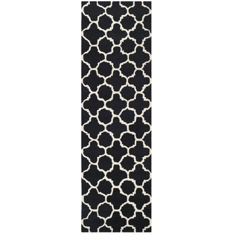 Cannen Hand Tufted Wool Geometric Rug, Runner 2'6" x 10'