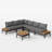 L-Shaped Rattan Outdoor Patio Sofa Set-171392812-200797401