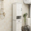 Armoire sur pied Slim White