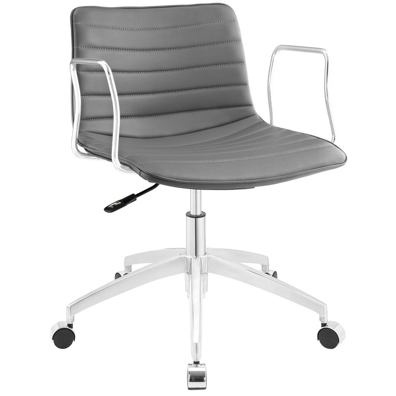 Chaise de bureau Modway, gris