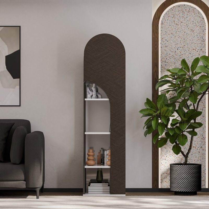 Desa 172cm H x 45cm W Bookshelf, White Linea