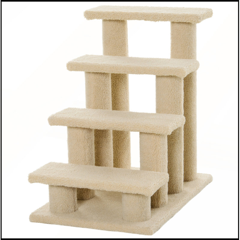 Arbre à chat avec grattoir à plusieurs niveaux avec escaliers pour animaux de compagnie pour jouer et faire de l'exercice