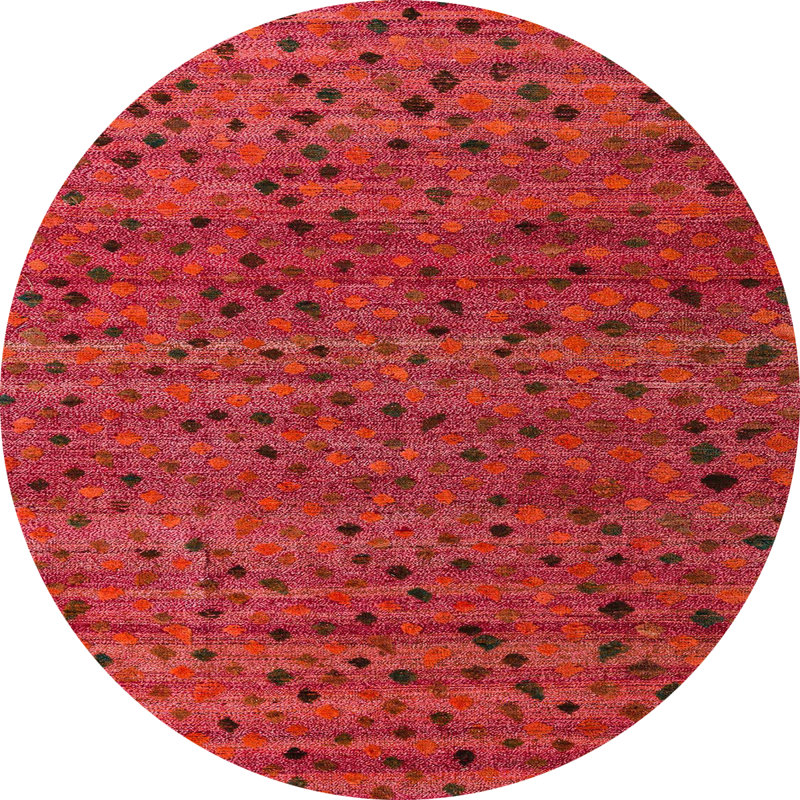 Abstract Indoor Rug, Round 5'