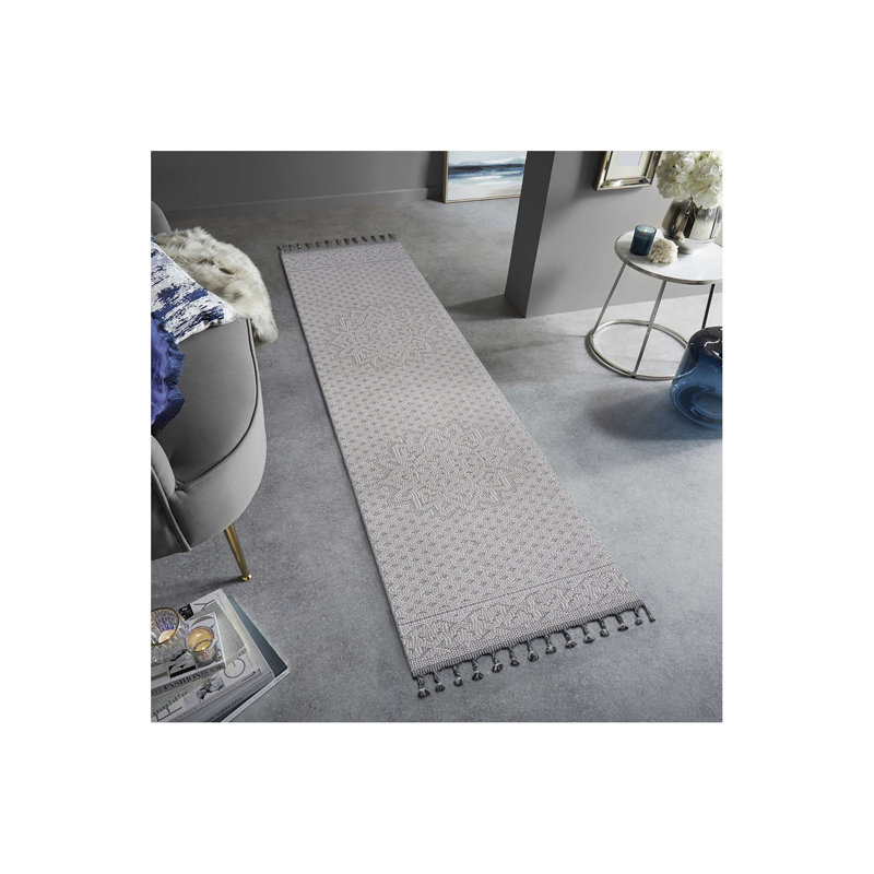 Guros Collection 2X8 Medallion Indoor / Outdoor Runner Rug, Runner 2'2" x 8'