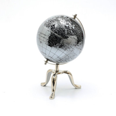 Tabletop Globe on Aluminum Stand for Home Decor-Table Décor