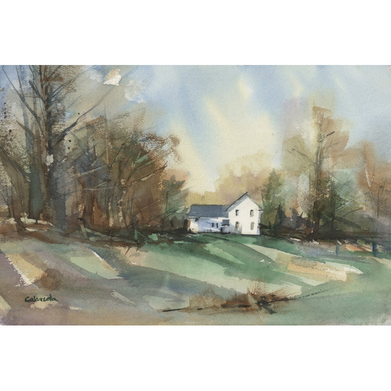 Tayseer Back Road Bungalow by Stephen Calcasola - Wrapped Canvas Print, 30 cm H x 46 cm W