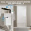 Porte de douche en verre pivotante sans cadre de 34 à 36 po x H 72 po avec verre certifié SGCC-87099481-129687863