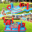 Jeu gonflable avec glissade et souffleur d'air Delia 14 pi x 14 pi