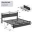 Structure de lit avec tête de lit et rangement, gris anthracite-1513758412-1513758415
