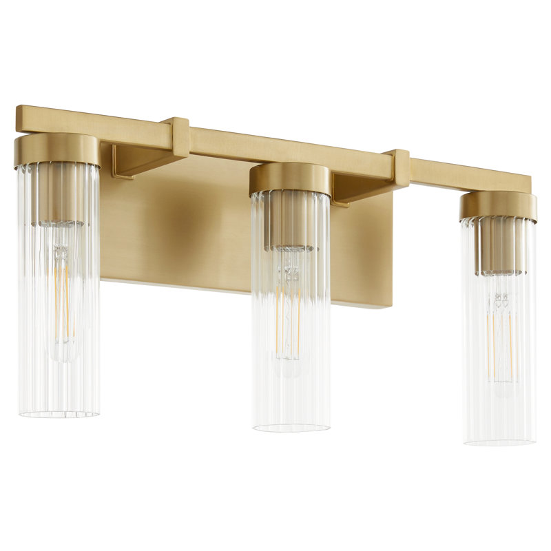 Lunah 3LT VANITY, Antique Brass