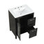 Meuble-lavabo 24 po avec lavabo, meuble-lavabo avec deux tiroirs et porte, tablette réglable, bois et panneau de fibres à densité moyenne, noir (ancien SKU: N725P245273B)