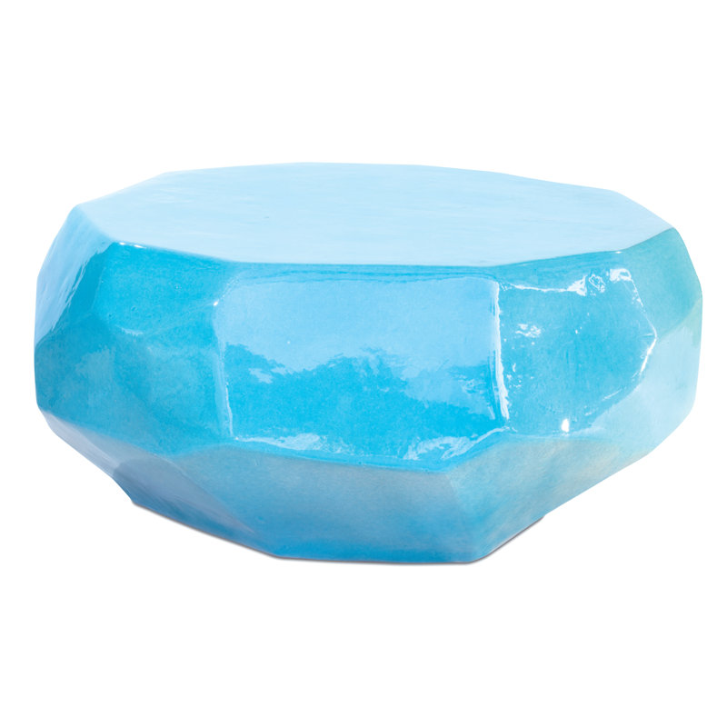 Perpetual Outdoor Coffee Table , 38'' in. W 38'' in. D, Turquoise Blue