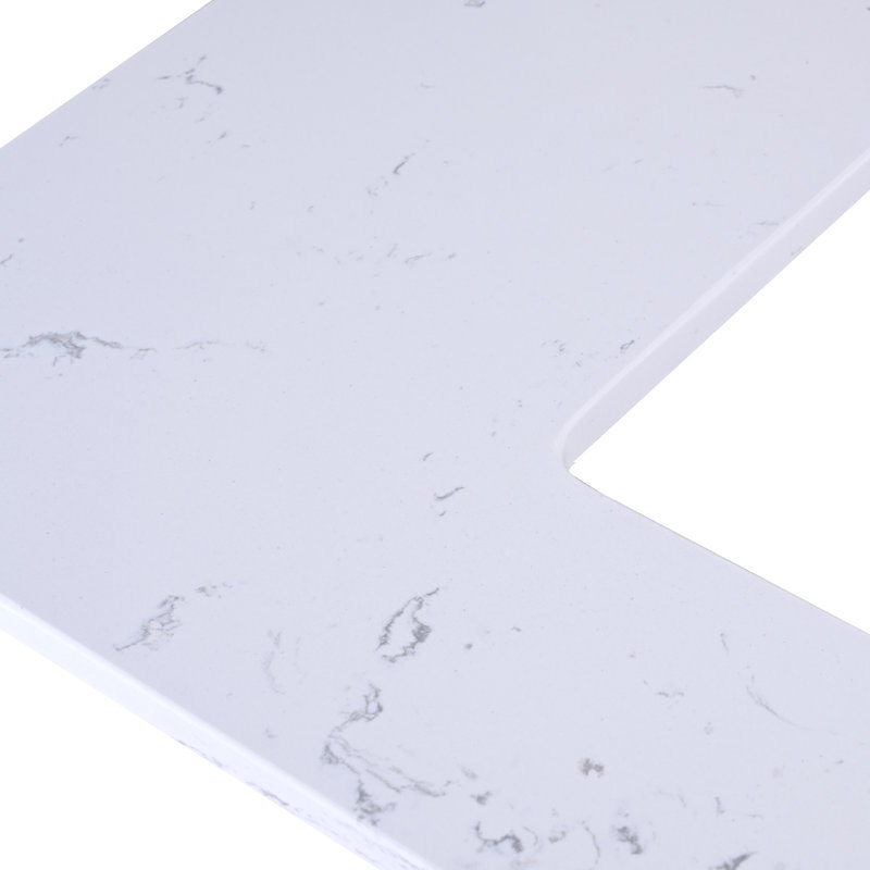 36'' Engineered Stone Single Bathroom Vanity Top with Sink