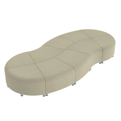 Ensemble de 10 chaises Pro Wave Connect Curved Wave
