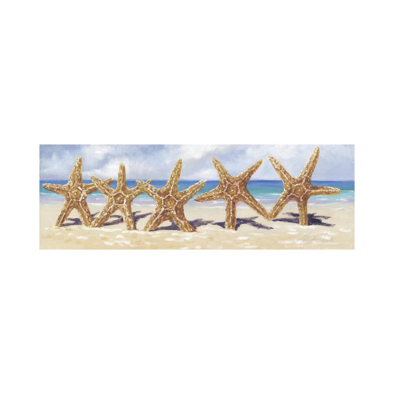Starfish I by Malenda Trick - Panoramic Gallery-Wrapped Canvas Giclée on Canvas, Canvas, 121.92 cm H x 40.64 cm W x 1.91 cm D