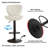 4-piece Swivel Bar Stool Set – Adjustable Height Counter Stools With Back-1068224210