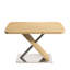 Table de salle à manger carrée pour 6 personnes, extensible de 47,25 à 63 po, aspect naturel, et table en acier extensible de 63 po, Nuance, 4 à 6 places, fabriquée-1536573896