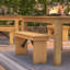Banc pliant en bois de pin massif de qualité commerciale Dejon 40 po x 12 po -1734567621