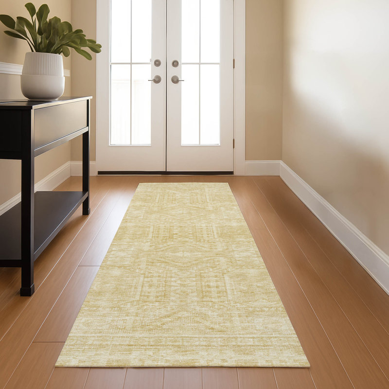 Premium Machine Washable Ashlynn Border Rug, Runner 2'3" x 7'6"