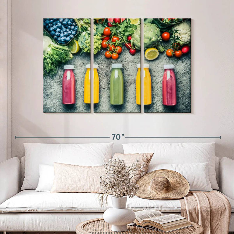 Yarlin Fresh Fruit Juices, 32" H x 50" W
