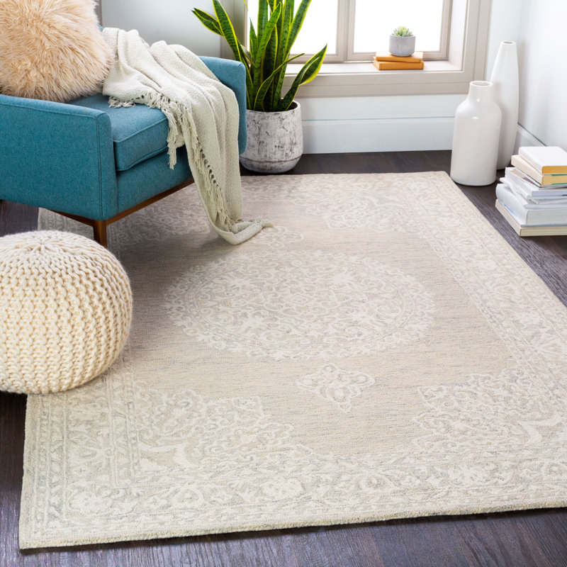 Hand-Tufted Wool Area Rug, Rectangle 8' x 10'