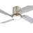  48'' Flush Mount Ceiling Fan with Light 4 Two-color Blades, Dimmable, 6-Speed Reversible DC Motor Ceiling Fan Remote, Sand Nickel and Silver -1924749195-1924749194