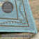Flomi Florence Machine Woven Turquoise Rug