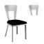 Chaise de salle à manger en métal 2 pièces Contemporary