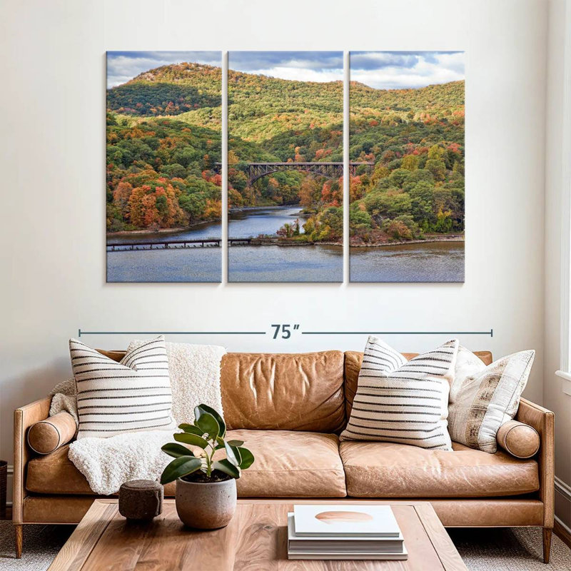 Alvord traversant la rivière Hudson Valley, H 42 po x l 65 po