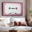 «White Cassette Tape», reproduction sur toile-546645543