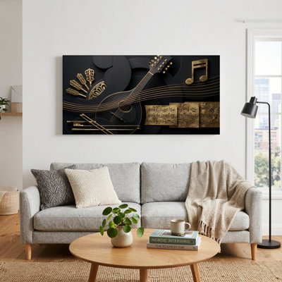 Music Instrument Canvas Wall Art Set Of 1