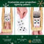 Décoration pour sommet de sapin de Noël éclairée avec 6 modes de projection, décoration pour sommet de sapin étoile de Noël avec lumières DEL tournantes, projection dynamique de paillettes dorées pour décoration de fêtes de Noël
