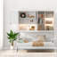 Lit escamotable simple de petite taille, fabrication en bois durable, style moderne